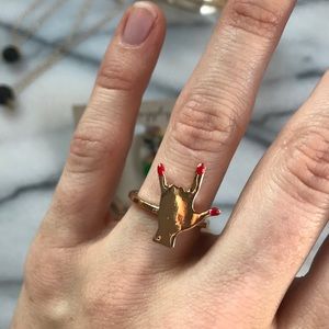 “I love you” sign language ring